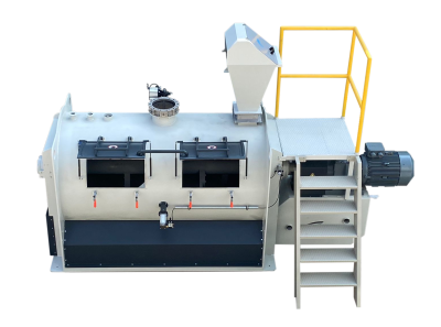 Horizontal Powder Mixer Half Opening